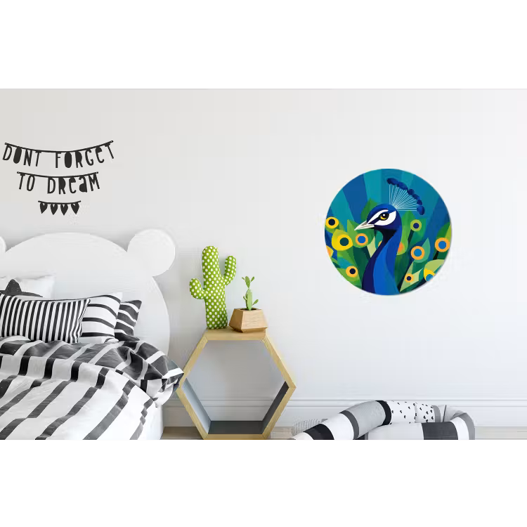 Pauw - Cirkels - Blauw Wandcirkel aluminium klein -kinderkamer