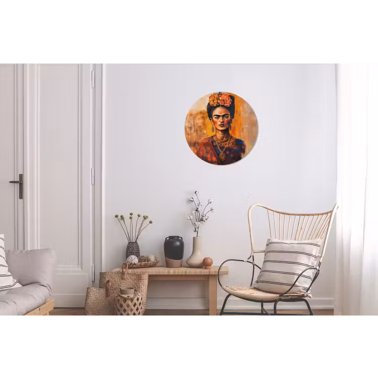 Portret - Sieraden - Schilderachtig Wandcirkel aluminium klein -woonkamer