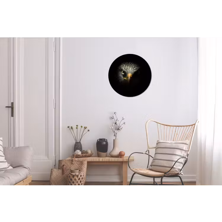 Vogel - Adelaar - Roofvogels - Oog - Snavel - Licht Wandcirkel aluminium klein -woonkamer