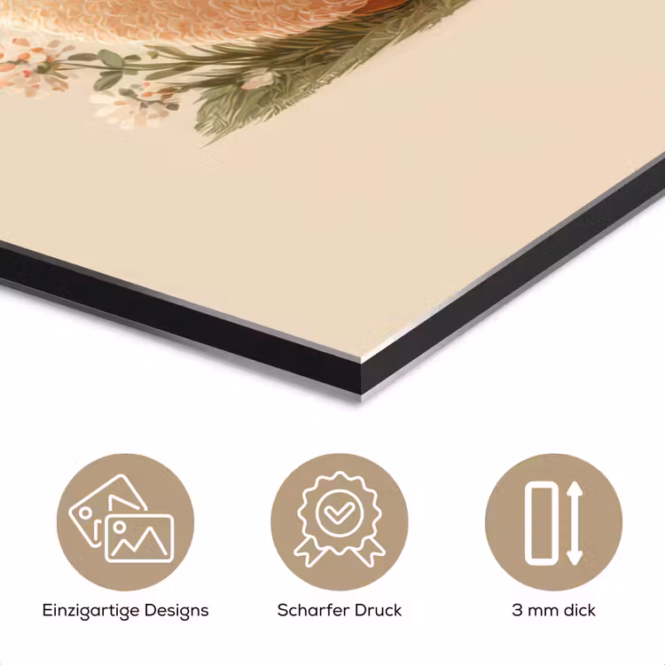 Schaap - Beige - Bloemen aluminium wit klein -closeup_DE