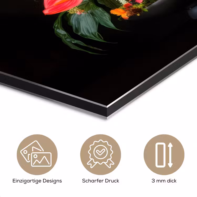Schaal - Boeket - Bloemen aluminium wit klein -closeup_DE