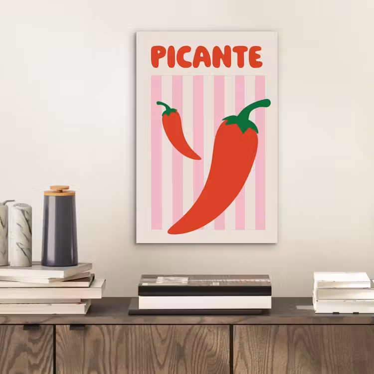 Pittig - Pepers - Rood aluminium wit klein -sfeer1