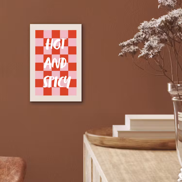 Hot - Spicy - Geruit - Rood aluminium wit klein -sfeer4