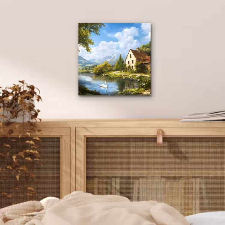 Zwaan - Bomen - Rust aluminium wit klein -sfeer3
