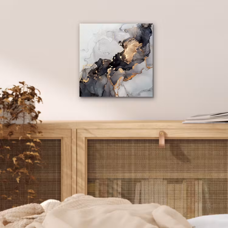 Zwart - Marmer - Luxe - Goud aluminium wit klein -sfeer3