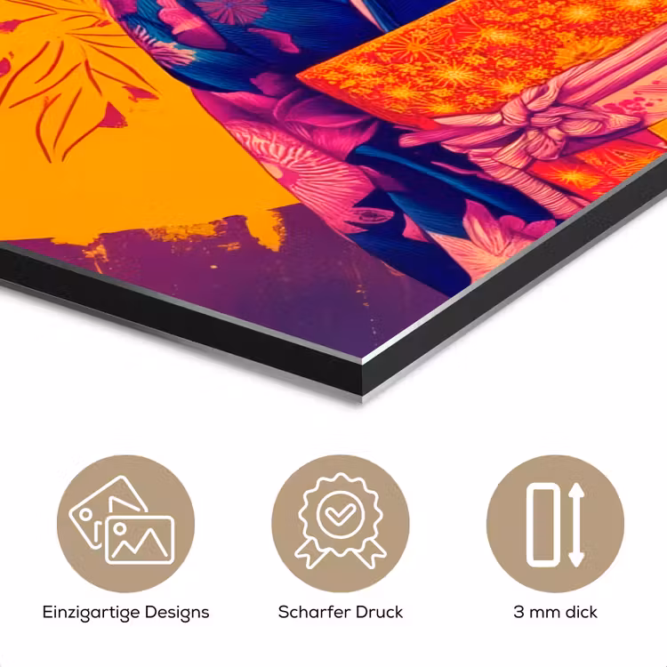 Varken - Bloemkroon - Kimono - Abstract aluminium wit klein -closeup_DE