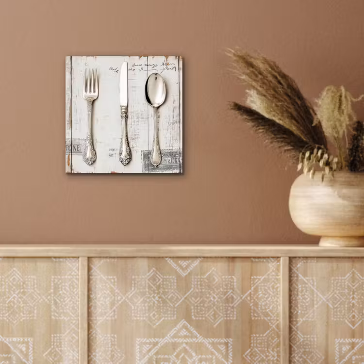 Zilver - Bestek - Hout aluminium wit klein -sfeer4