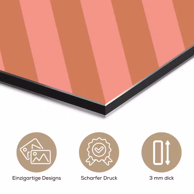 Simmer - Hartjes - Strepen - Roze aluminium wit klein -closeup_DE