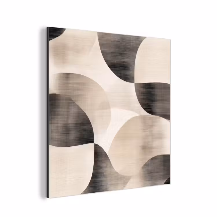Grillige vormen - Subtiele overgangen - Dynamisch aluminium wit klein -3d