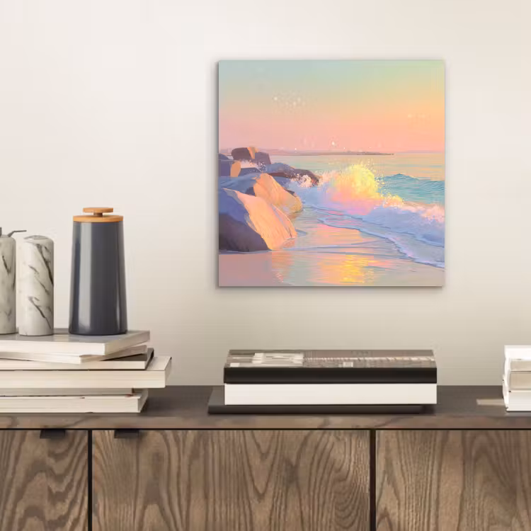 Zomerlicht - Strand - Fonkelende accenten aluminium wit klein -sfeer1