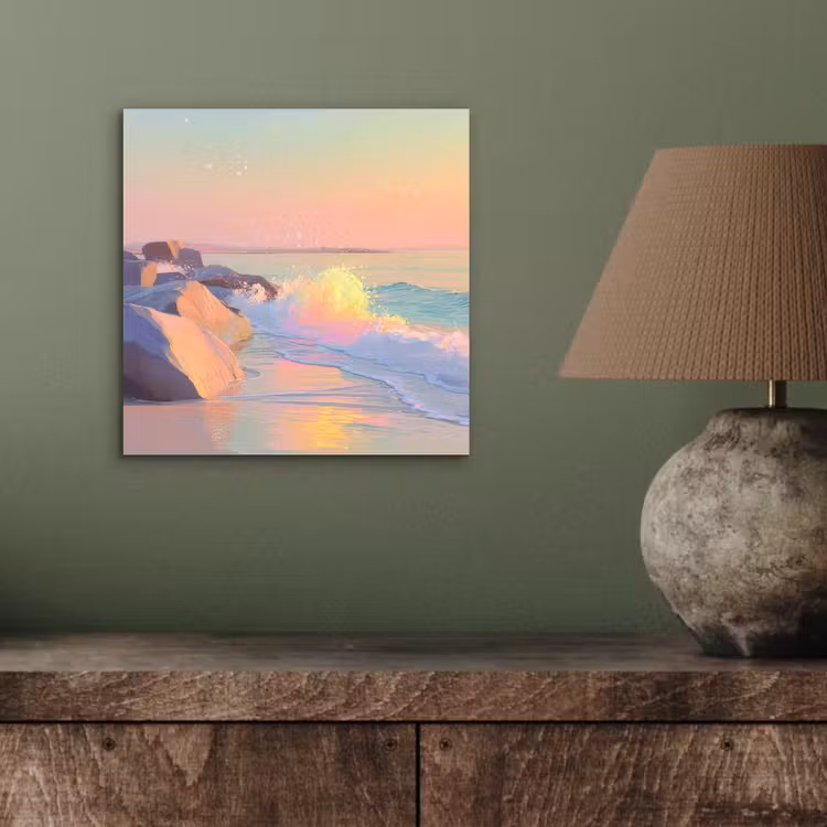 Zomerlicht - Strand - Fonkelende accenten aluminium wit klein -sfeer2