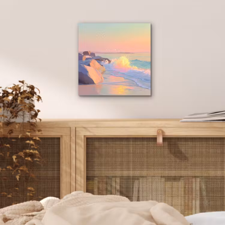 Zomerlicht - Strand - Fonkelende accenten aluminium wit klein -sfeer3