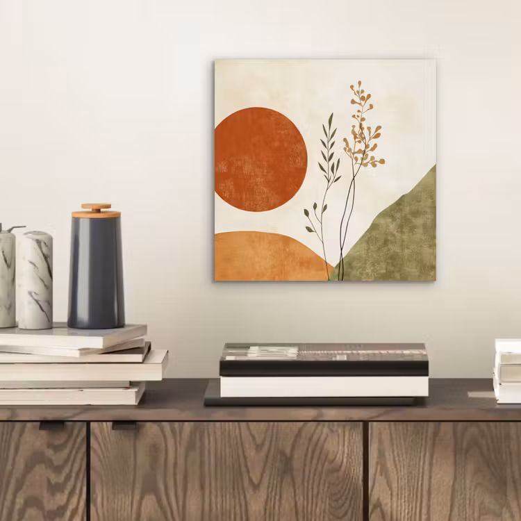 Zon - Abstract - Takken - Oranje aluminium wit klein -sfeer1