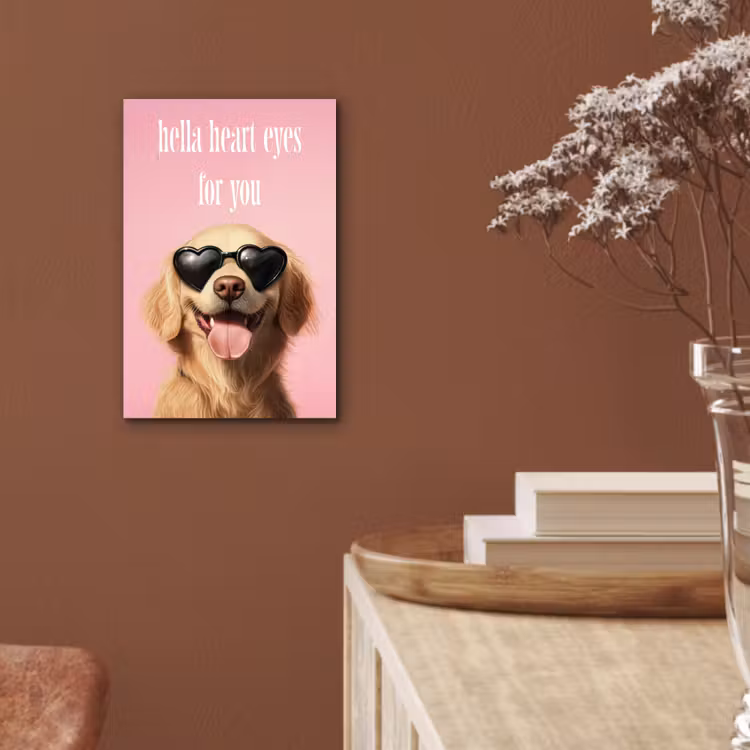 Zonnebril - Hartjes - Hond - Valentijn aluminium wit klein -sfeer4