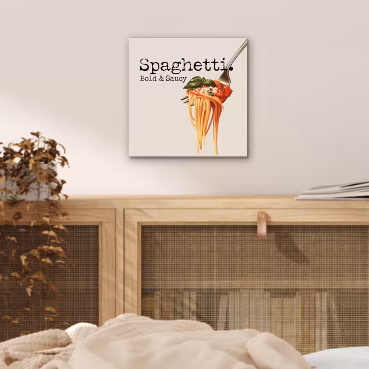 Spaghetti - tomatensaus - Parmezaanse kaas aluminium wit klein -sfeer3