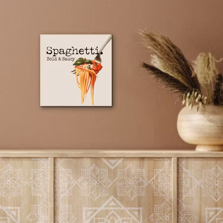 Spaghetti - tomatensaus - Parmezaanse kaas aluminium wit klein -sfeer4