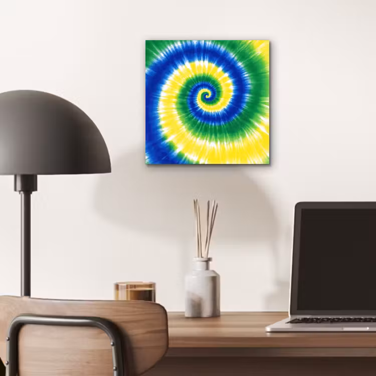 Spiraal - Groen - Draaiend aluminium wit klein -sfeer5
