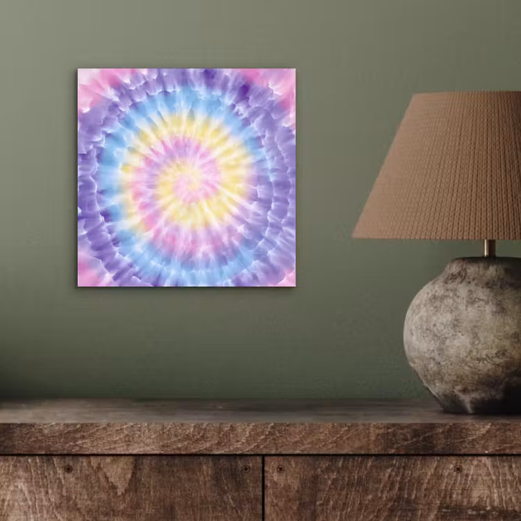 Spiraal - Tie dye - Pasteltinten aluminium wit klein -sfeer2