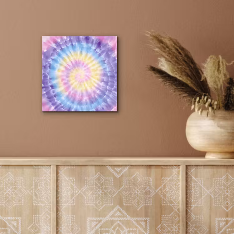 Spiraal - Tie dye - Pasteltinten aluminium wit klein -sfeer4