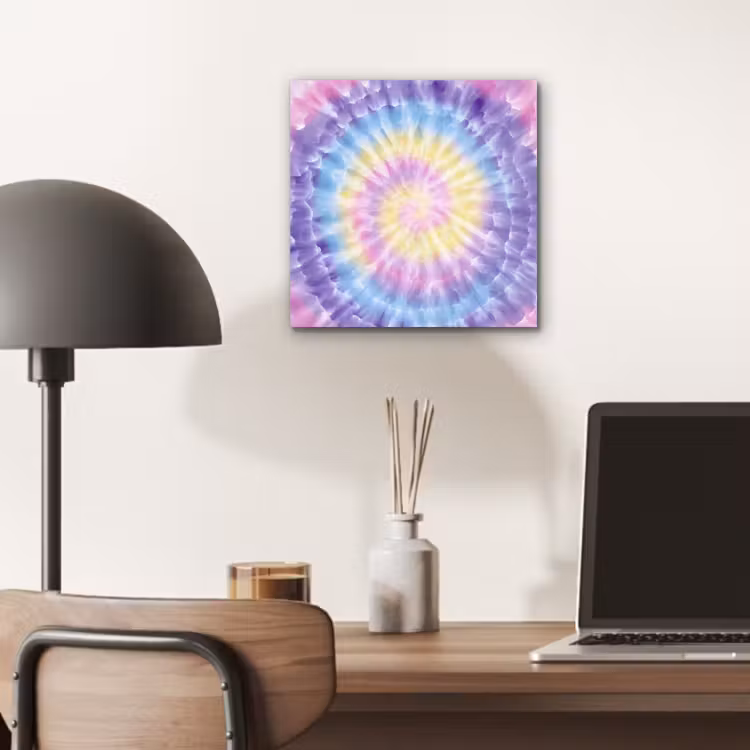 Spiraal - Tie dye - Pasteltinten aluminium wit klein -sfeer5
