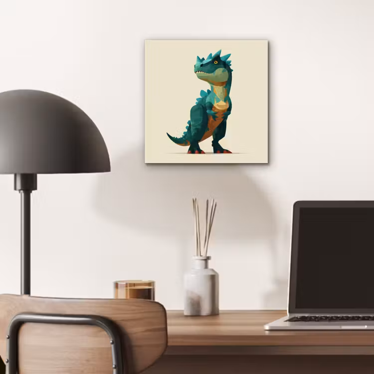 Stekels - Dino - Blauw - Gespierd aluminium wit klein -sfeer5