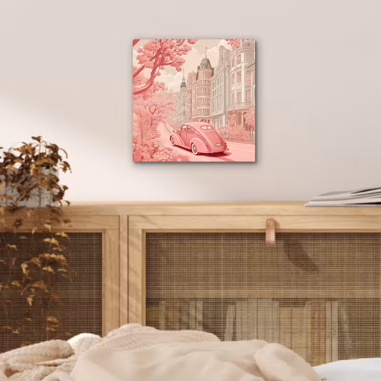 City - Car - Pink aluminium wit klein -sfeer3