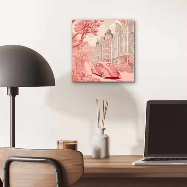 City - Car - Pink aluminium wit klein -sfeer5