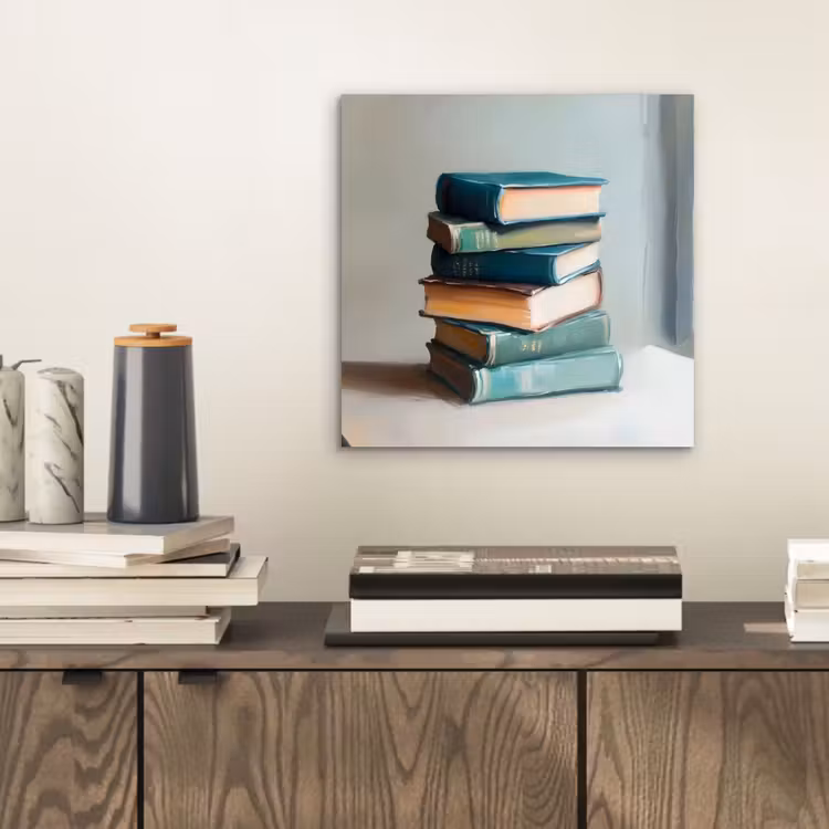 Stapel - Boeken - Groen - Daglicht aluminium wit klein -sfeer1