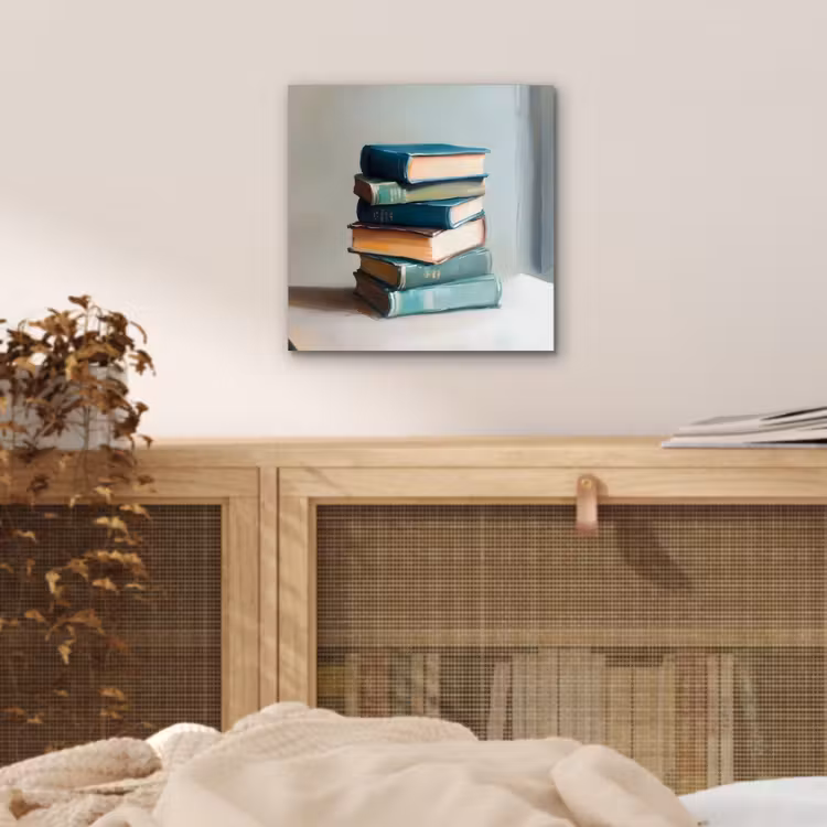 Stapel - Boeken - Groen - Daglicht aluminium wit klein -sfeer3