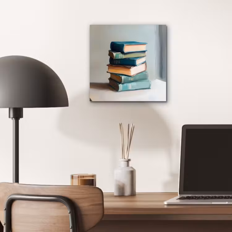 Stapel - Boeken - Groen - Daglicht aluminium wit klein -sfeer5
