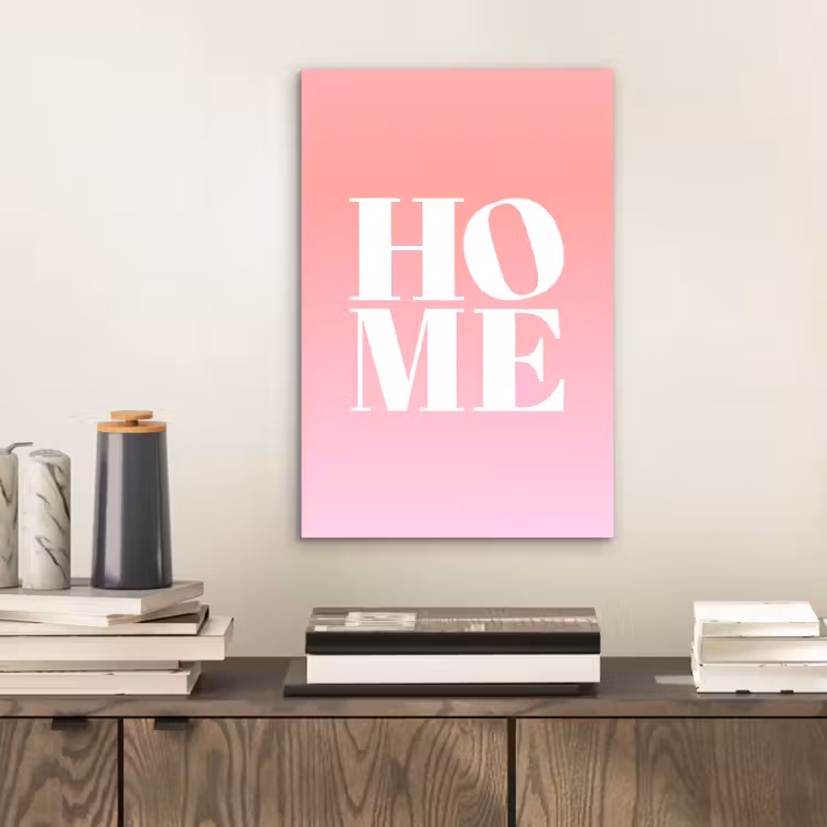 Home - Letters - Groot - Roze aluminium wit klein -sfeer1