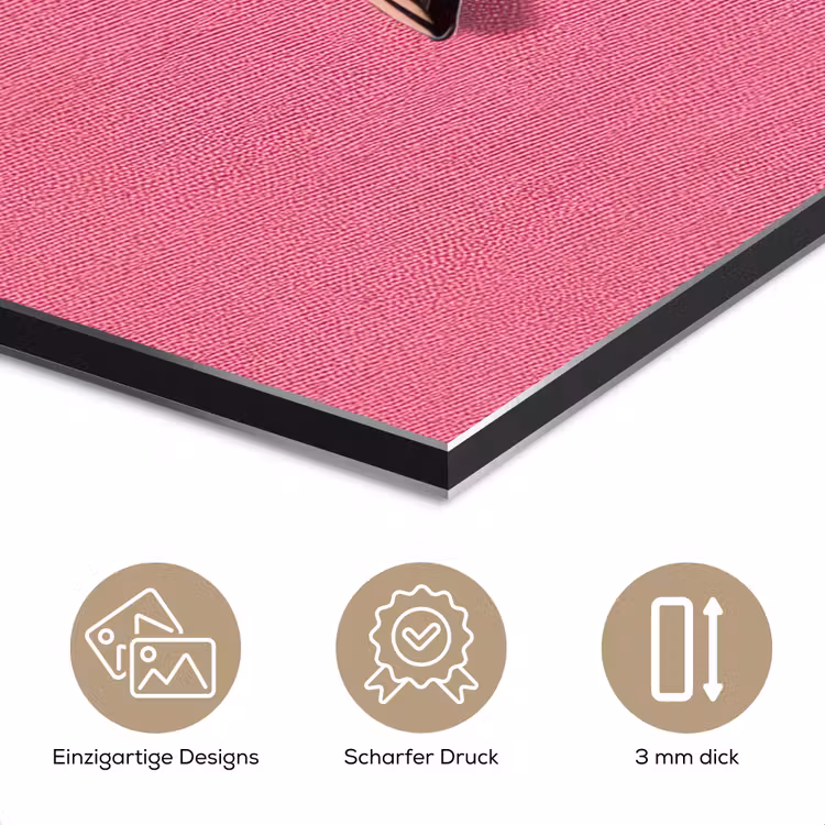 Ster - Luipaard - Print - Roze aluminium wit klein -closeup_DE