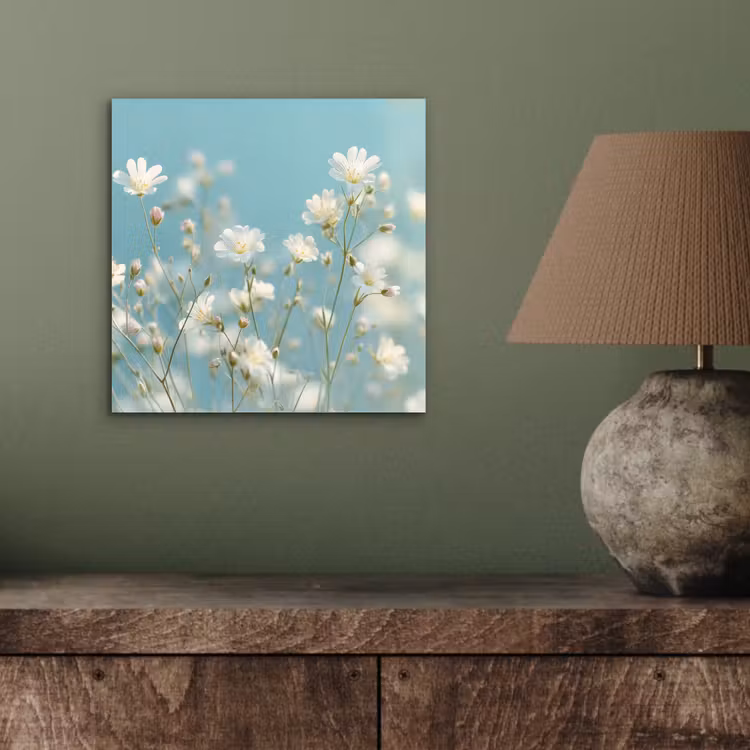Stengels - Bloemen - Lucht - Wit aluminium wit klein -sfeer2