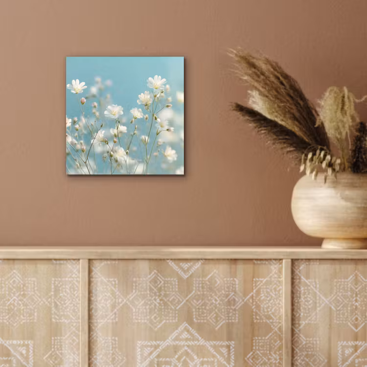 Stengels - Bloemen - Lucht - Wit aluminium wit klein -sfeer4