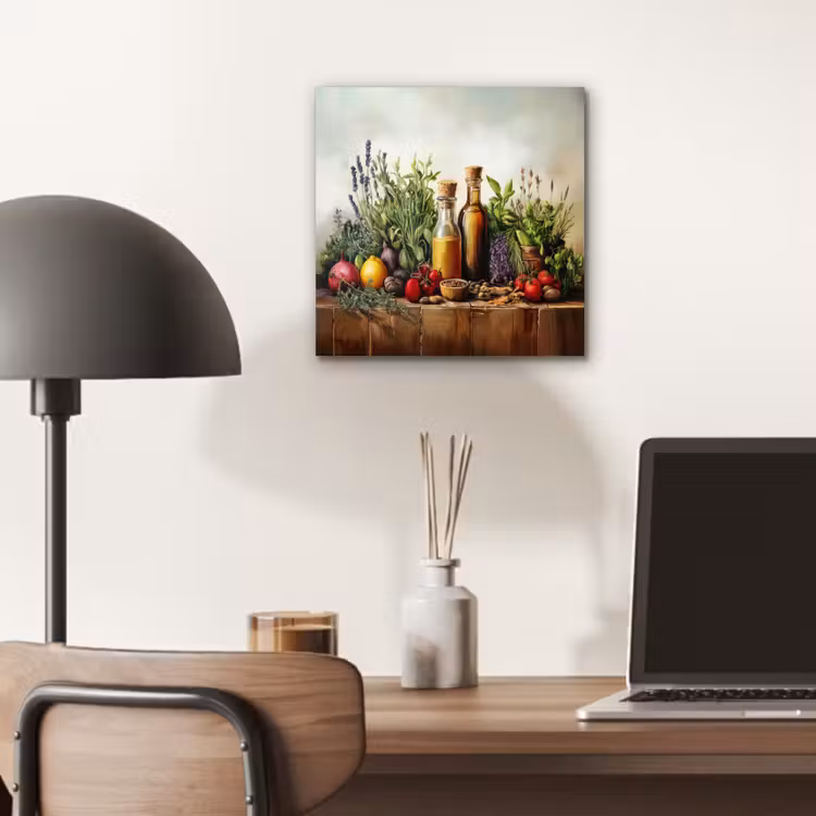Stilleven - Kruiden - Specerijen - Fruit - Kleurrijk aluminium wit klein -sfeer5