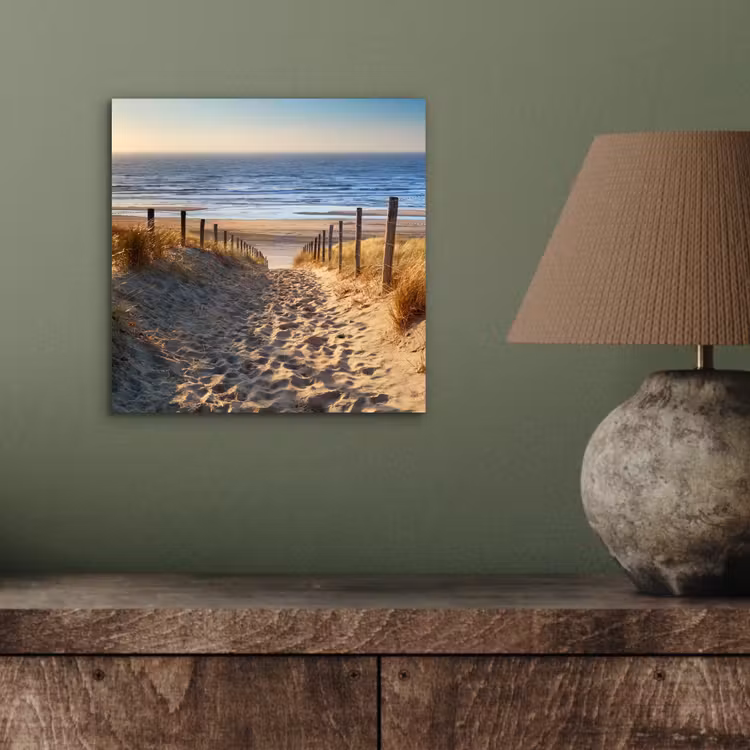 Strand - Zee - Nederland - Duinen - Zon aluminium wit klein -sfeer2