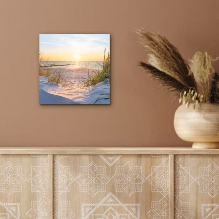Strand - Zon - Duin - Gras - Zand - Horizon aluminium wit klein -sfeer4