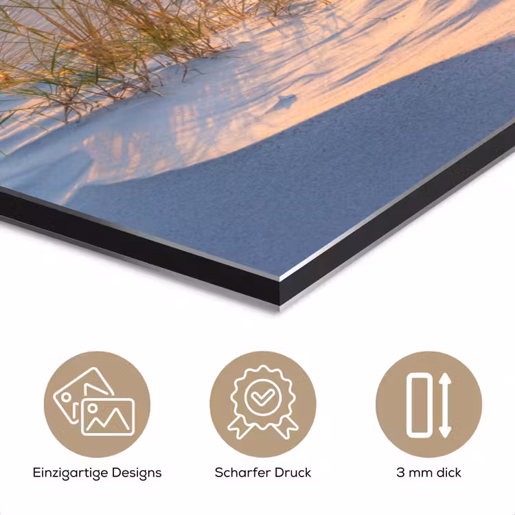 Strand - Zon - Duin - Gras - Zand - Horizon aluminium wit klein -closeup_DE