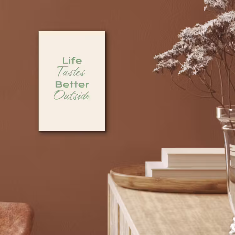 Tekst - Sierlijk - Letters - Groen aluminium wit klein -sfeer4