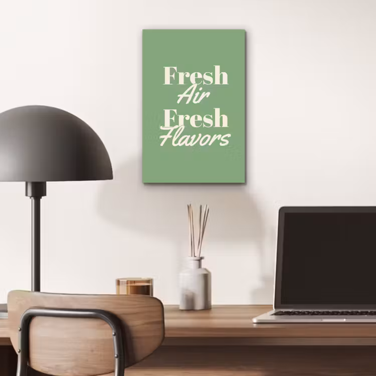Tekst - Groen - Sierlijk - Letters aluminium wit klein -sfeer5