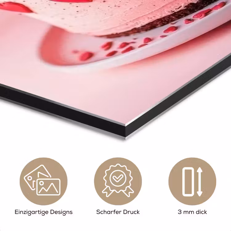 Taart - Hart - Roze aluminium wit klein -closeup_DE