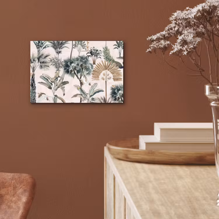 Tropisch - Bomen - Bladeren - Jungle aluminium wit klein -sfeer4