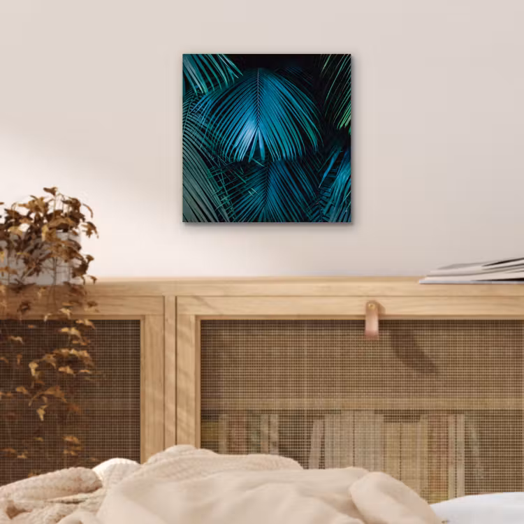 Inductie beschermer - Inductie afdekplaat - Tropical - Jungle - Bladeren - Groen aluminium wit klein -sfeer3