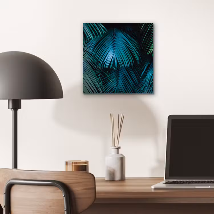 Inductie beschermer - Inductie afdekplaat - Tropical - Jungle - Bladeren - Groen aluminium wit klein -sfeer5