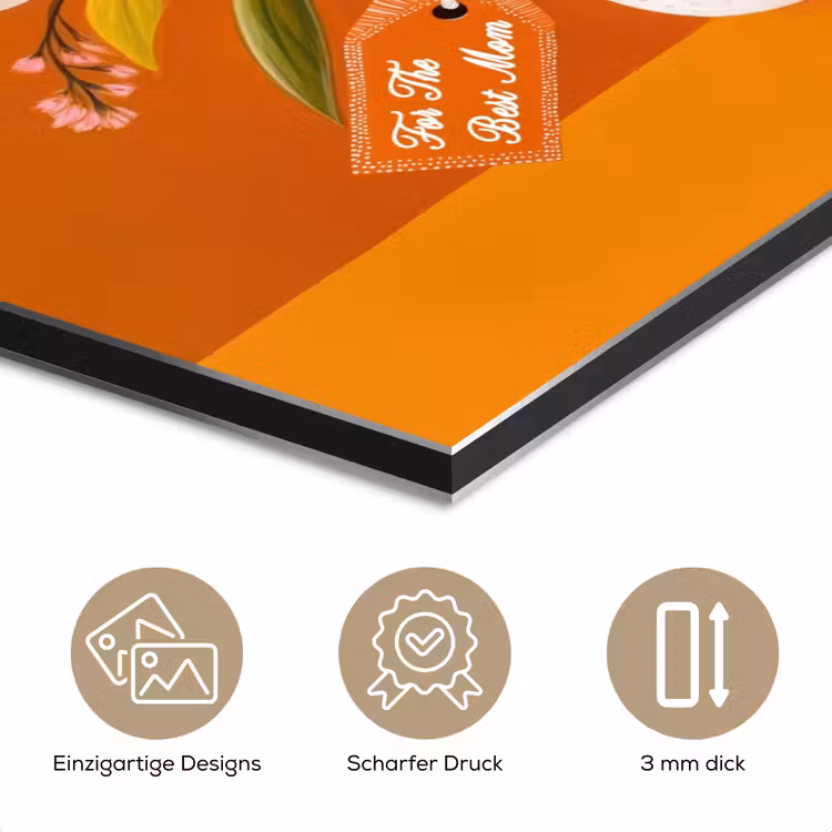 Vaas - Bloemen - Oranje aluminium wit klein -closeup_DE