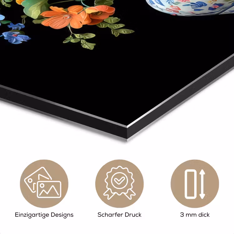 Vaas - Boeket - Bloemen - Kleur aluminium wit klein -closeup_DE