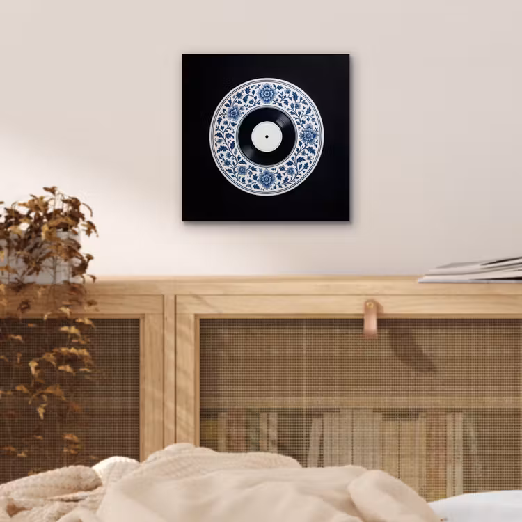 Vinyl - LP - Delfts Blauw - Muziek aluminium wit klein -sfeer3