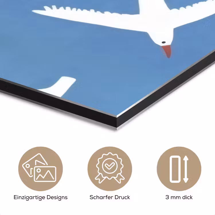 Vogels - Wit - Patroon aluminium wit klein -closeup_DE