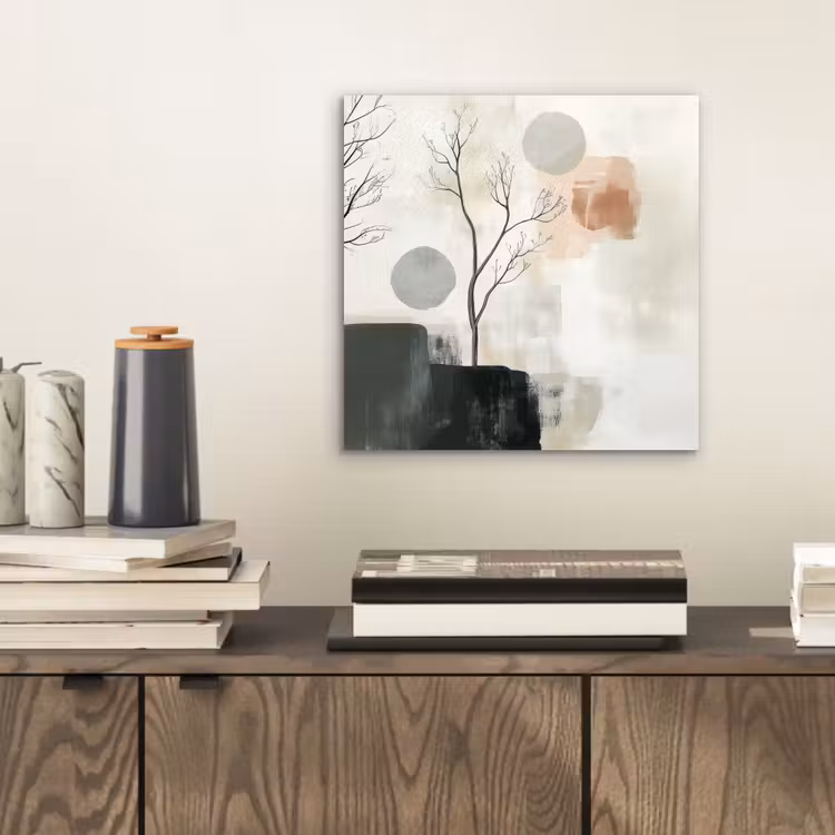 Wabi sabi - Beige - Plant aluminium wit klein -sfeer1