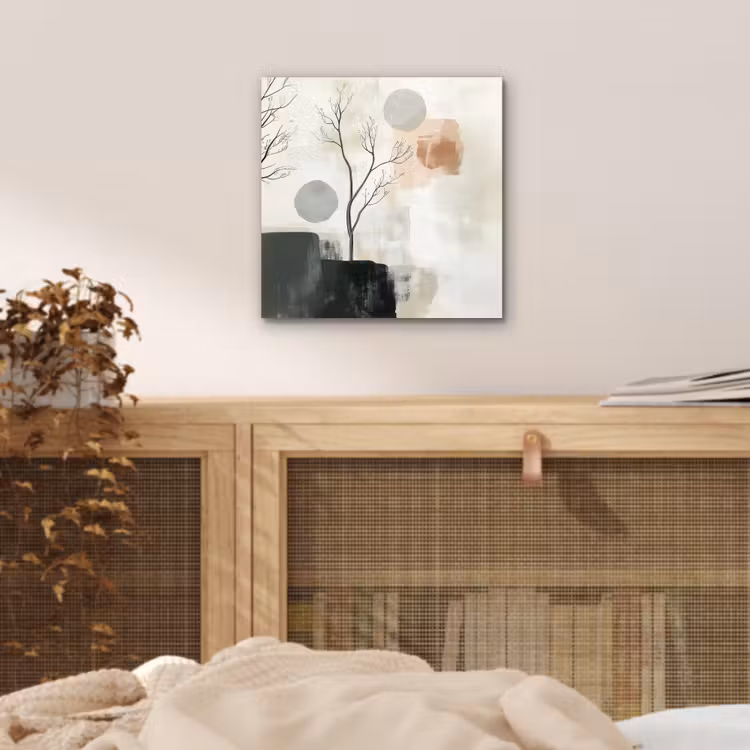 Wabi sabi - Beige - Plant aluminium wit klein -sfeer3